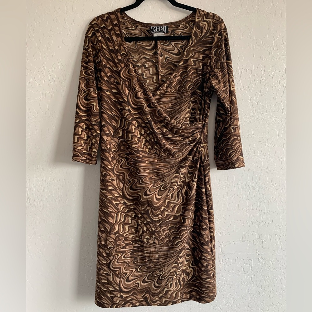 City Triangles Shimmer Swirl Dress